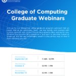 College of Computing Graduate Programs Webinar on December 11, 2024